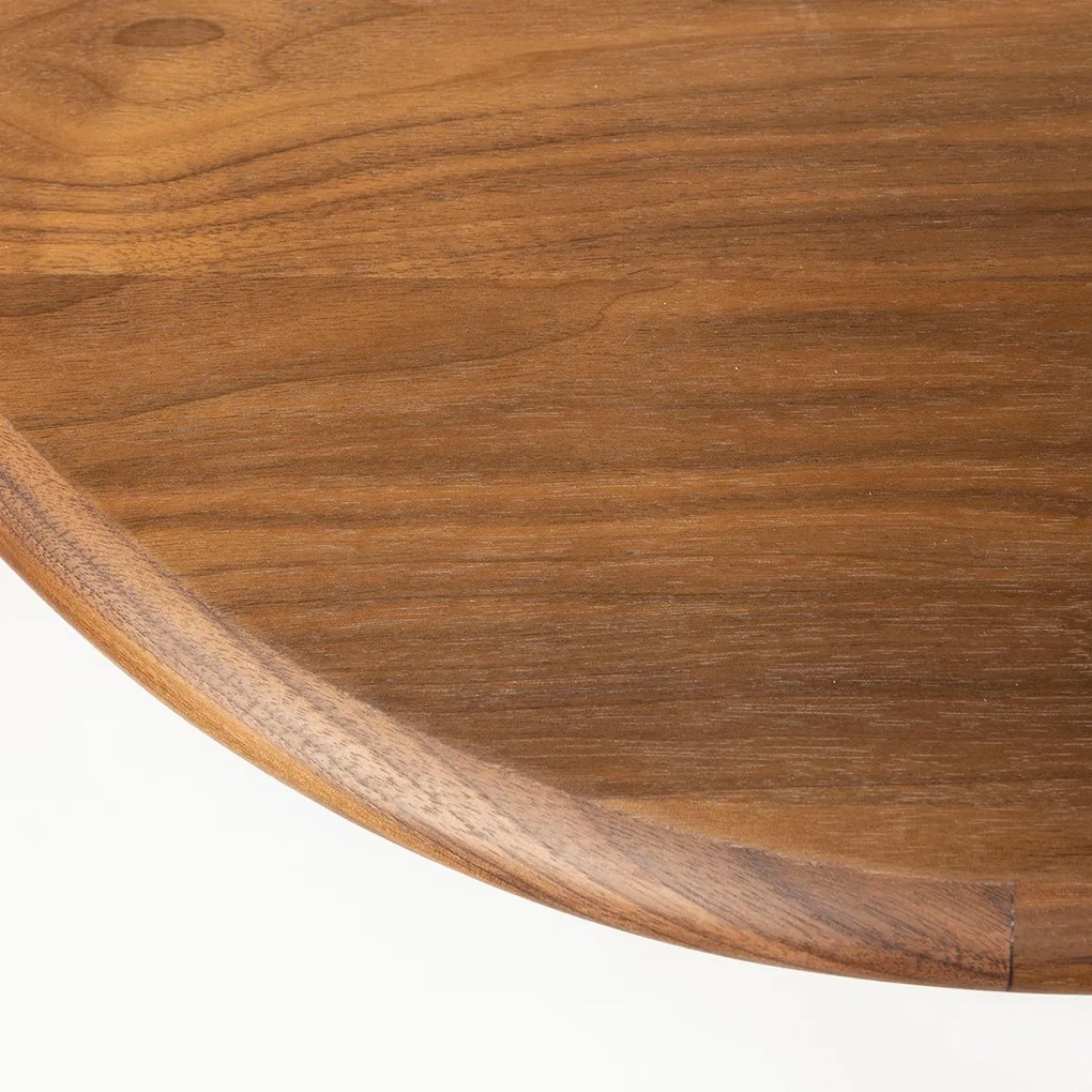 Zuiver Twist Oval Walnut Uitschuifbare Eettafel Walnoot 185-240 Cm - 90 X 185cm.