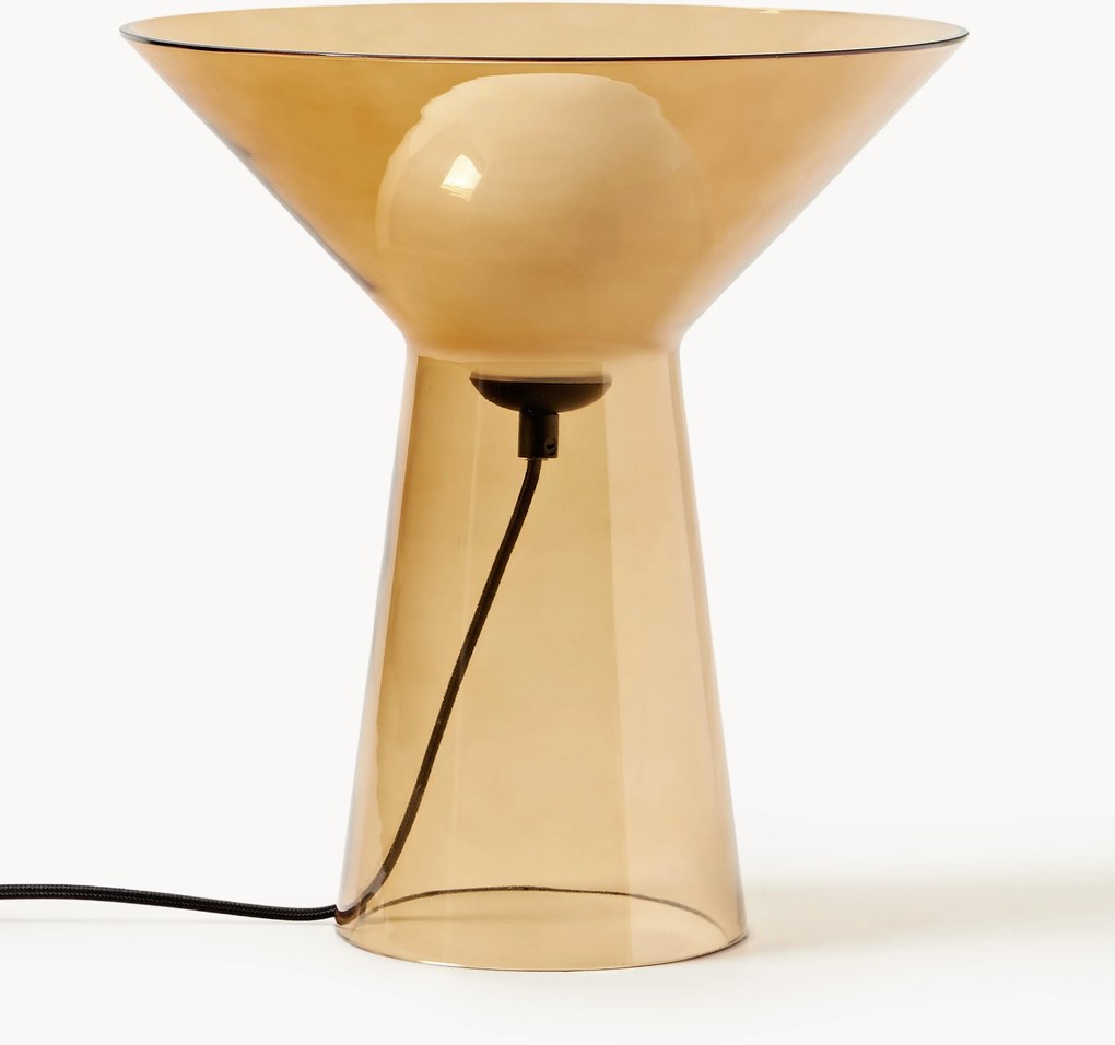 Kleine tafellamp Marley van glas