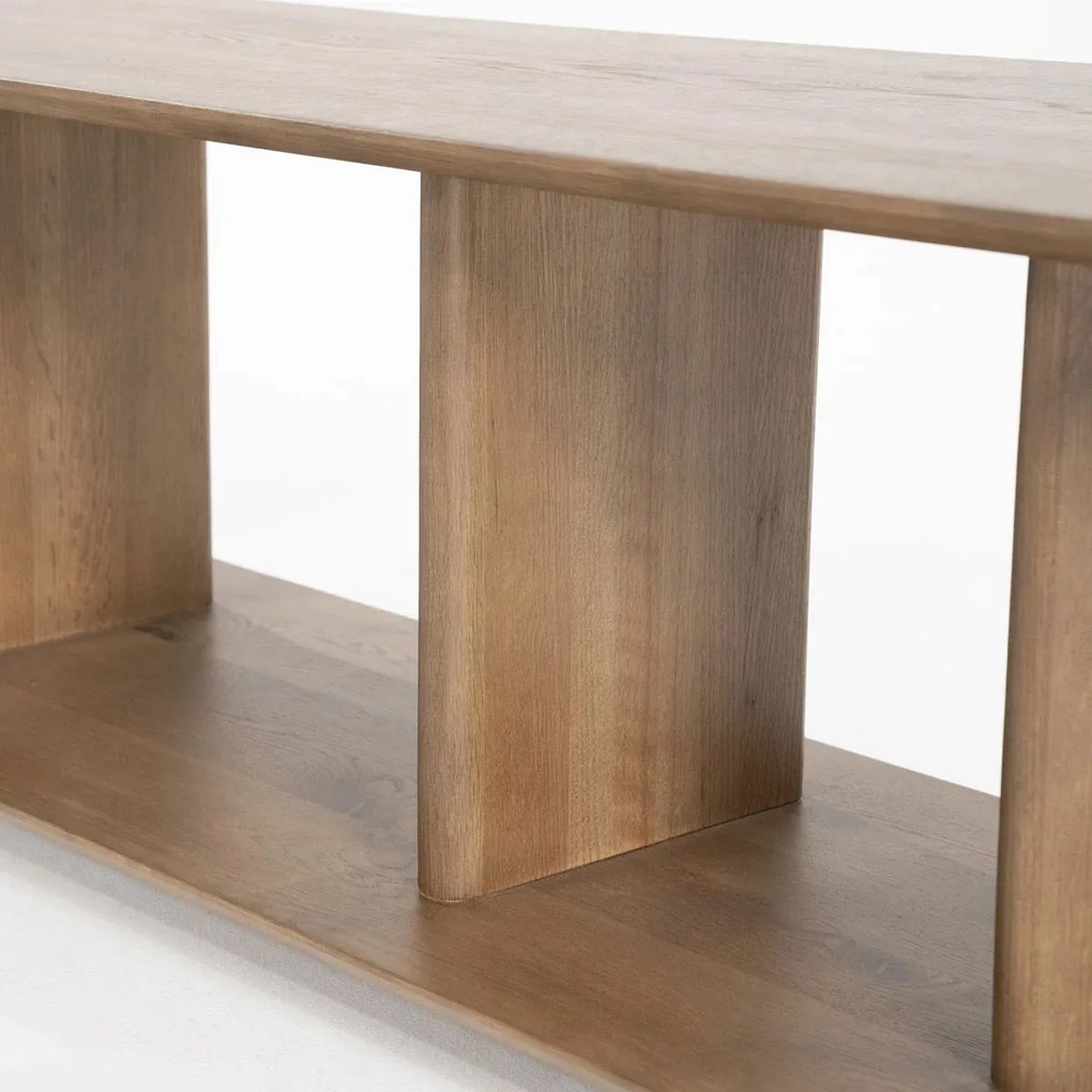 Open Tv-meubel Eikenhout Bruin - 180x40x43.5cm.