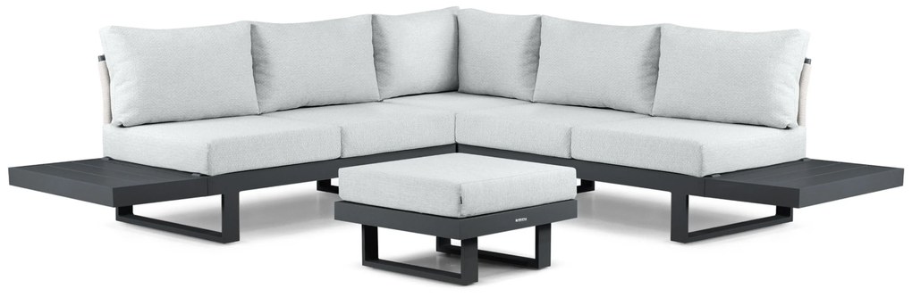 Hoek loungeset 5 personen Aluminium Grijs Lifestyle Garden Furniture Lorenzo
