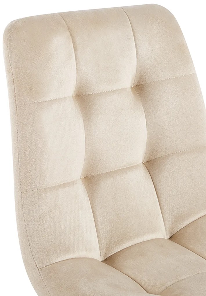 Set 4 Stoelen Stuhl Fluweel