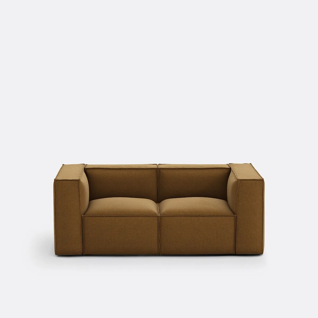 Moduleerbare bank, 2-zit, getextureerde stof, Seven