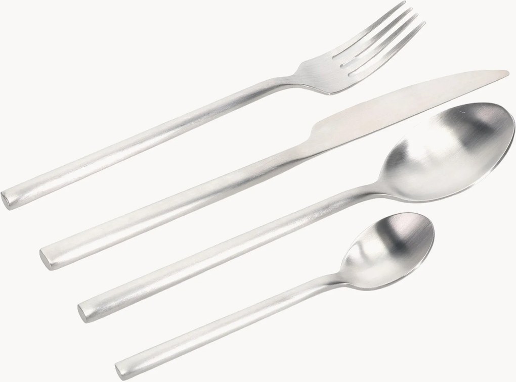 Mat geborstelde bestekset Sane, 6 personen, 24-delig