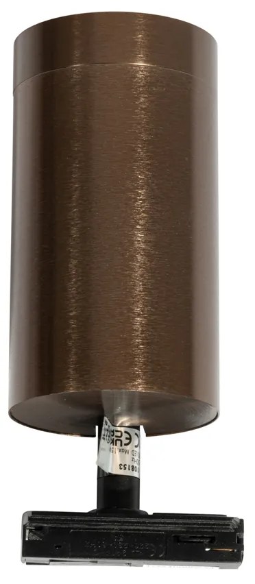 Moderne spot donker brons voor railsysteem 1-fase 70mm - Iconic Jeana Luxe