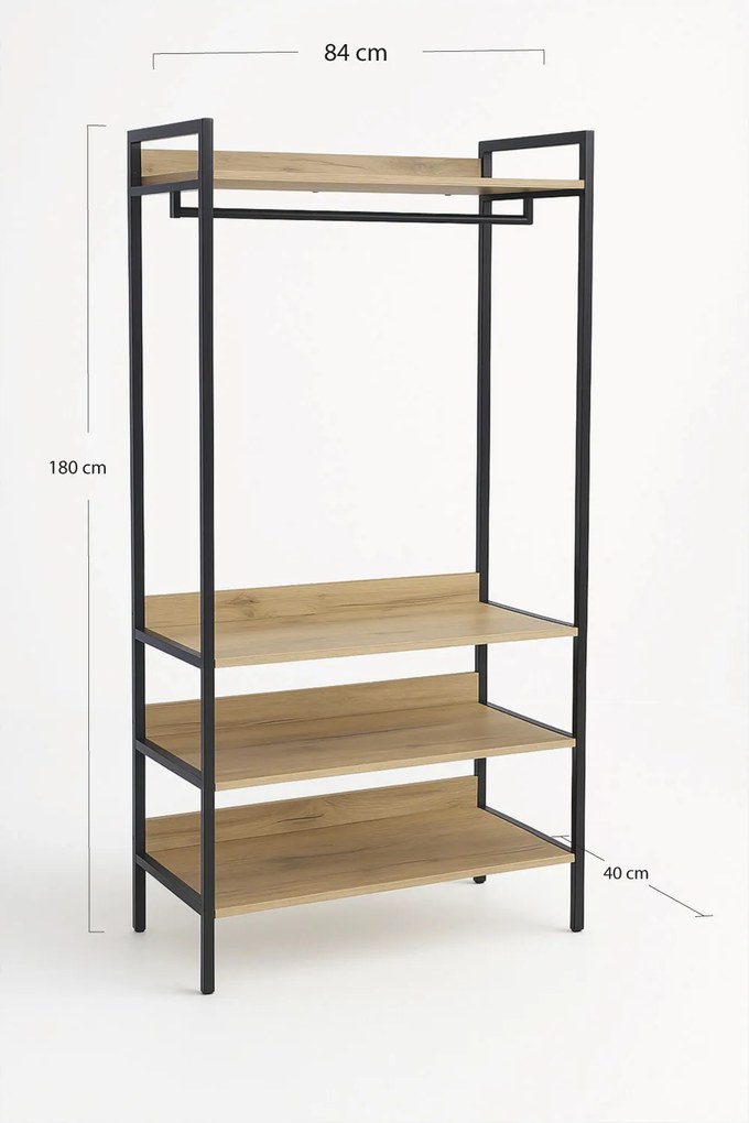 Kast met Planken Onsa 84x40x180cm