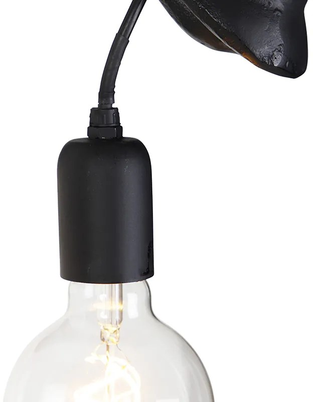 Klassieke wandlamp zwart - Animal Giraf