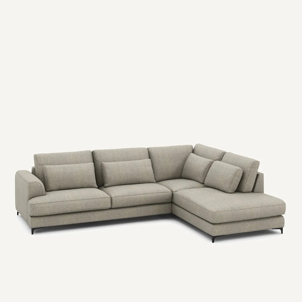 Omvormbare hoekbank rechts, tweed stof, Marsile