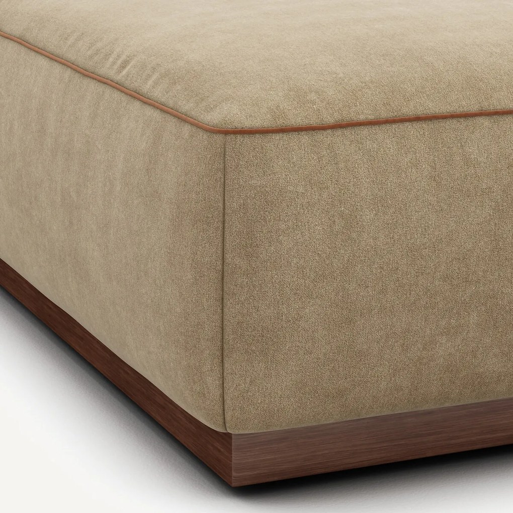 Voetensteun in stonewashed fluweel, JACOPO