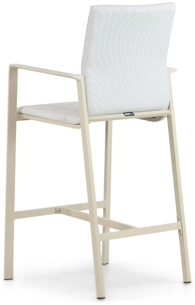 Barstoel Aluminium/textileen Taupe-naturel-bruin Lifestyle Garden Furniture Rome