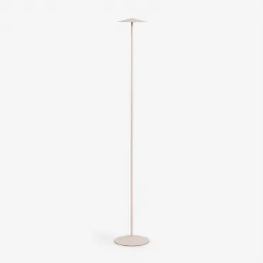 Snoerloze Led Vloerlamp Van Ijzer Emilein Tapioca Beige - Sklum
