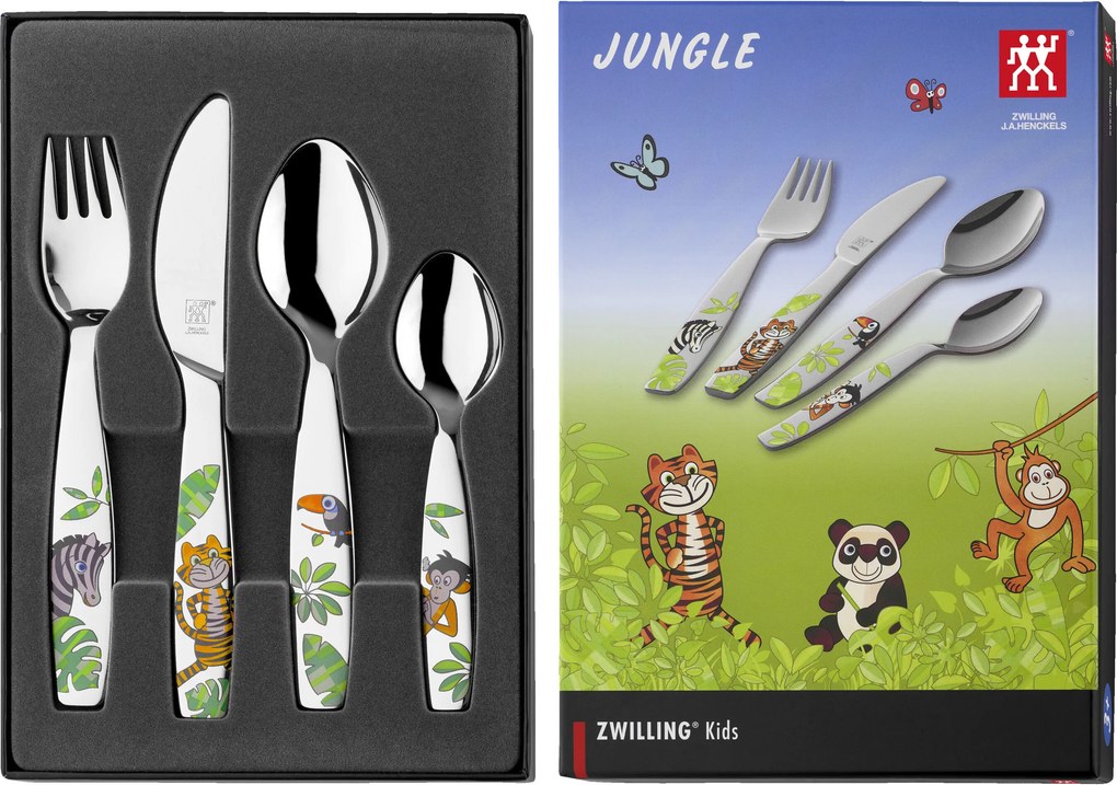 ZWILLING Jungle Kinderbestekset, 4-delig - Jungle - ZWILLING