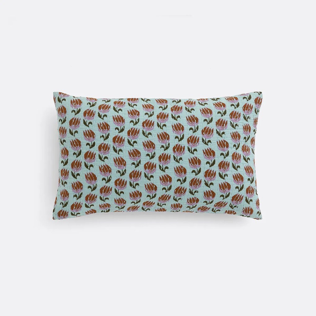 Rechthoekige kussenhoes, tetra, Ikat print, Asti
