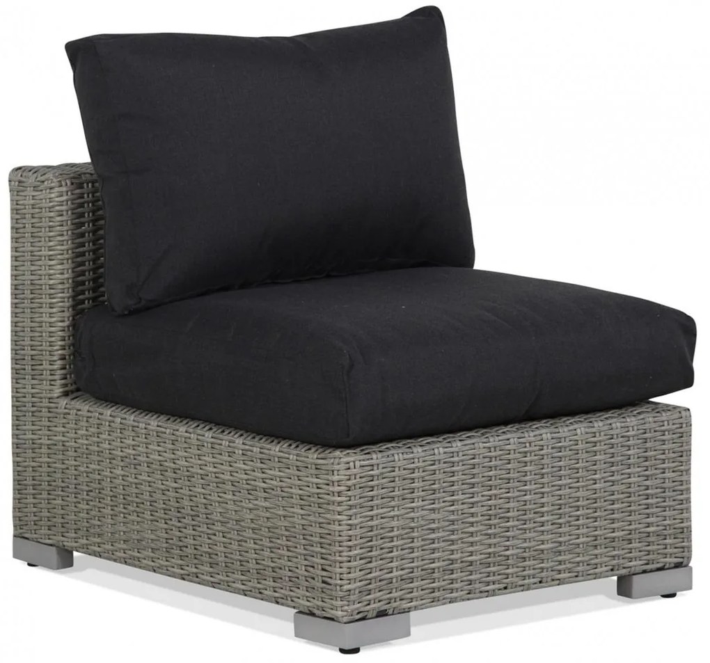 Chaise Loungeset Wicker Grijs 3 personen Garden Collections Toronto