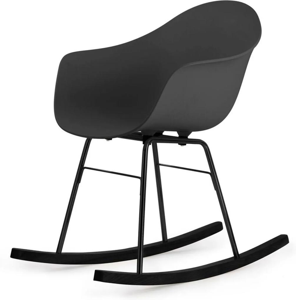 Toou TA schommelstoel – Met armleuning - ER Zwarte poten- Rocking chair - Mama - Moeder - Kuipstoel - Kinderstoel - Metaal - Stoel met armleuning