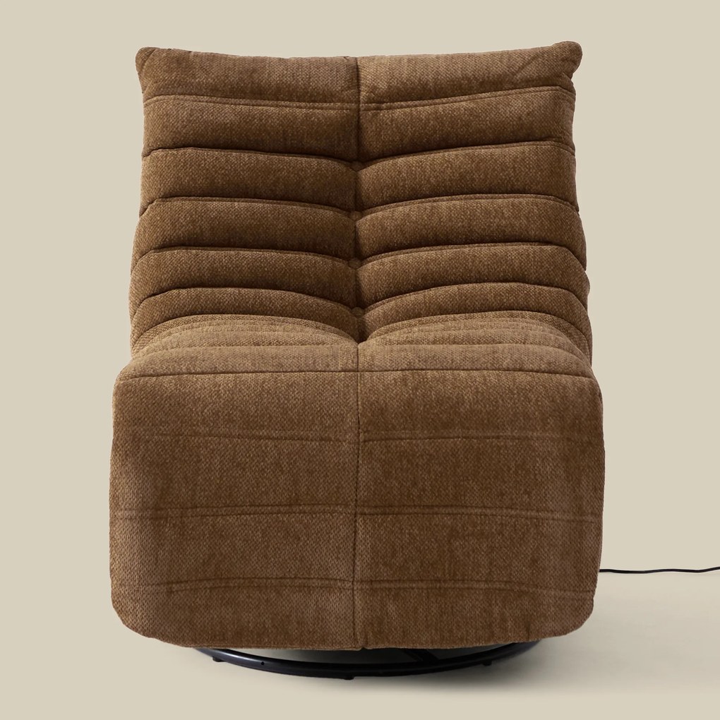 Elektrische Relaxfauteuil Retro Caramel