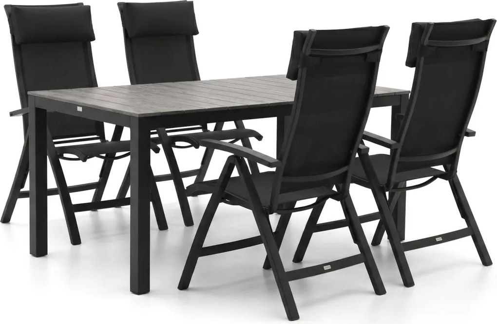 + 15% kassakorting | Diningset Bellagio  | 4 personen | Tuinset polywood | 5-delig | Kees Smit Tuinmeubelen