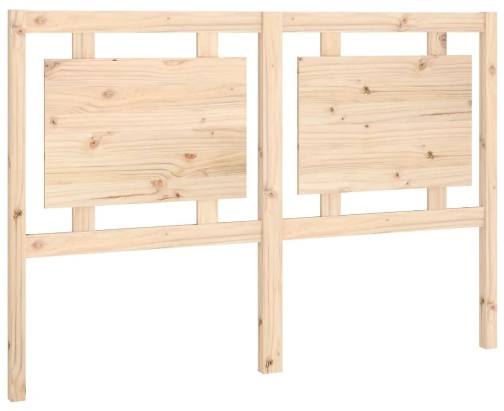 vidaXL Hoofdbord 145,5x4x100 cm massief grenenhout