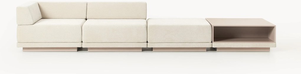 Modulaire bank Colin (4-zits) met salontafel & poef