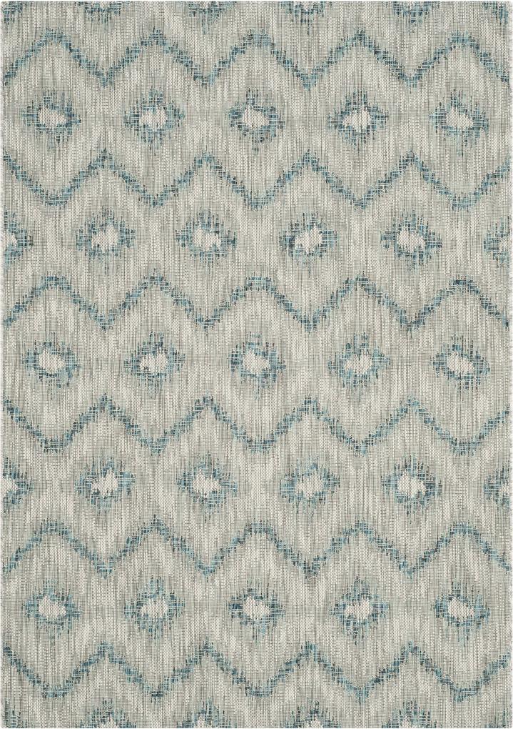 Safavieh | In- & outdoor vloerkleed Safi 160 x 230 cm grijs, blauw vloerkleden polypropyleen vloerkleden & woontextiel vloerkleden