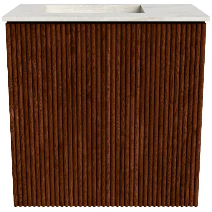 Mondiaz Joya DLux 40cm toiletmeubel ruby met wastafel faye links zonder kraangat ostra