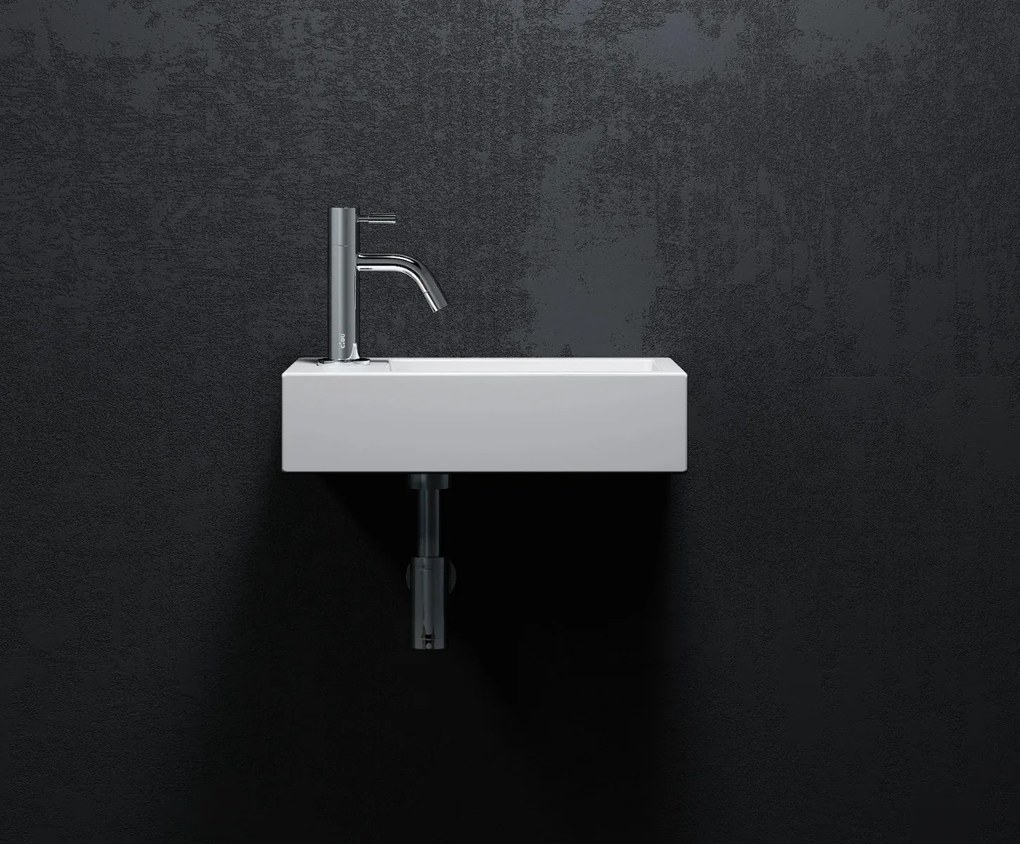 Clou Flush 3 fontein solid surface 36cm links wit mat