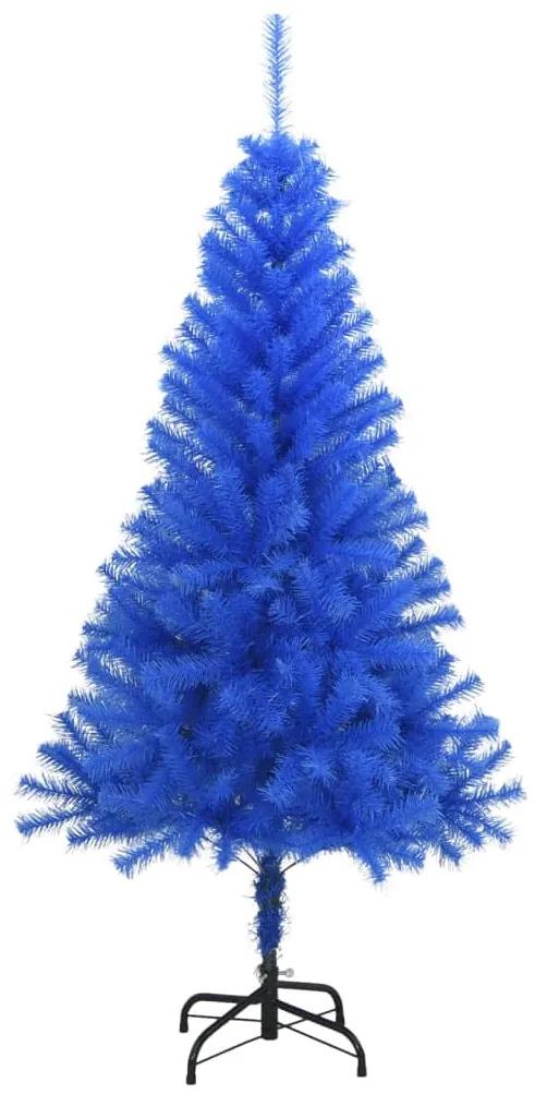 vidaXL Kunstkerstboom met standaard 120 cm PVC blauw