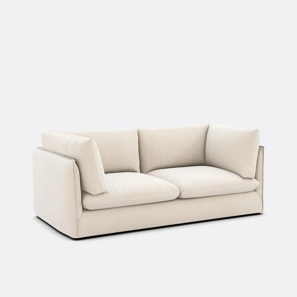 3-zits rechte bank in gevlekt polyester, MALO