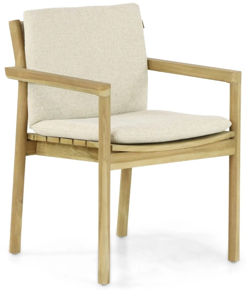 Tuinstoel Teak Old teak greywash Santika Suka