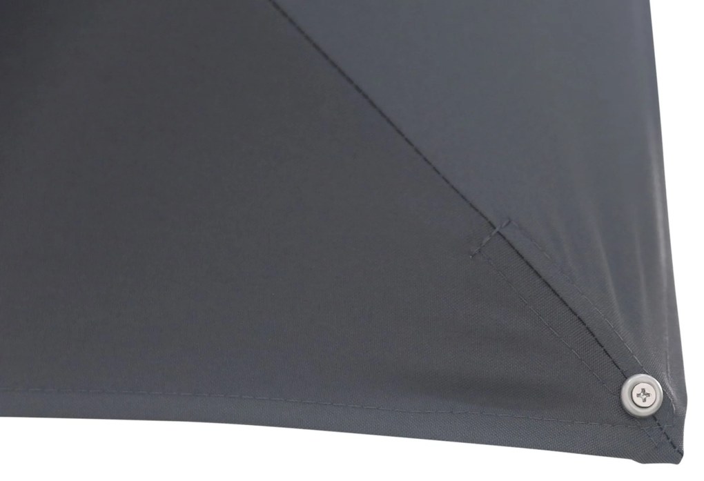 Zweefparasol 3x3m S1 (excl. voet) Grijs-antraciet Camello Diego