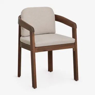 Pack Van 2 Tuinstoelen Met Armleuningen Van Acaciahout Uleno Donker Acaciabruin - Sklum