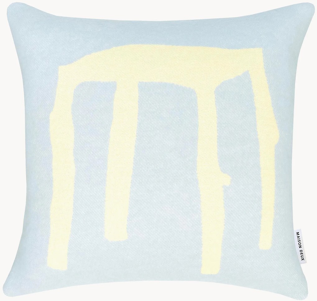 Jacquard wollen kussen Teun Zwets