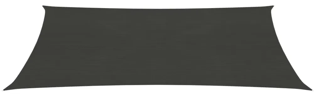 vidaXL Zonnezeil 160 g/m² 3x5 m HDPE antracietkleurig