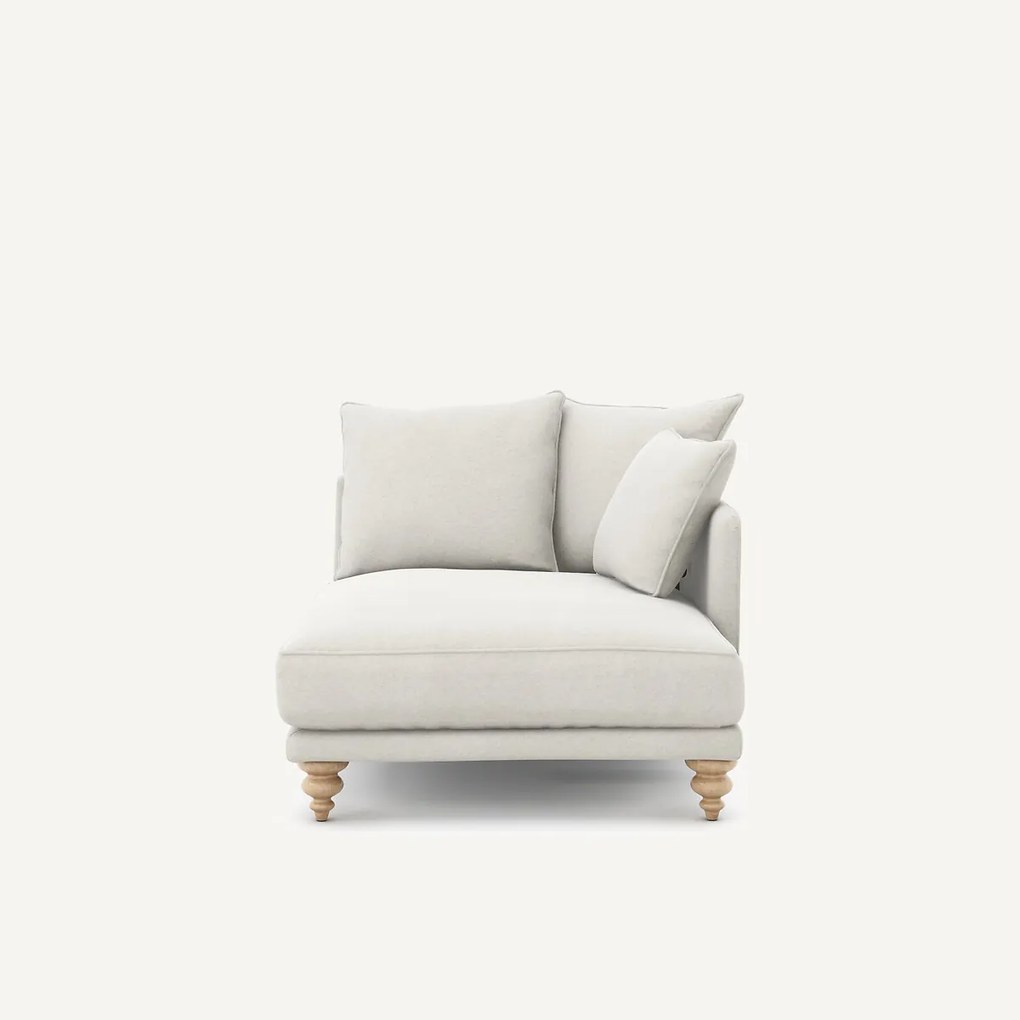 Longchair van linnen fluweel, LAZARE