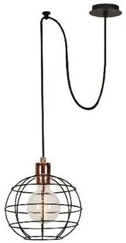 Kroonluchters, ophangingen en plafondlampen Multicolour Homemania  Wire - Fall Schorsing Lamp, Koper, Zwart, 100x20x113cm