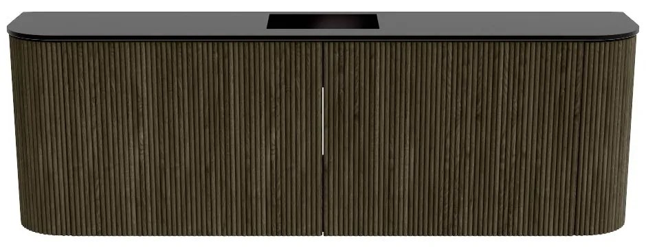 Mondiaz Joya 125cm toiletmeubel ronding links/rechts shadow met wastafel faye midden zonder kraangat urban