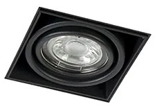 Set van 12 inbouwspots zwart GU10 kantelbaar trimless - Oneon