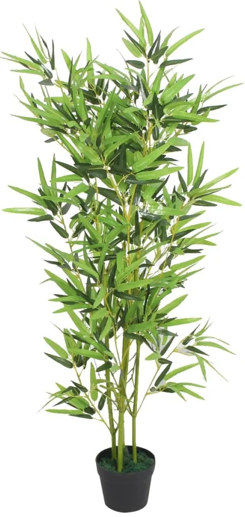 vidaXL Kunstplant met pot bamboe 120 cm groen