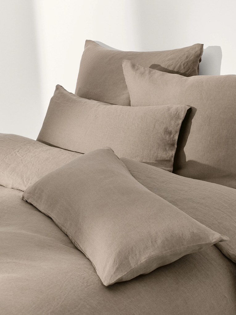 Gewassen linnen dekbedovertrek Airy