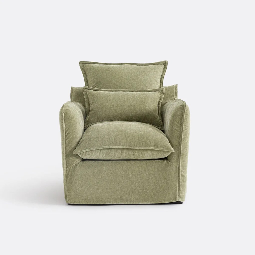 Fauteuil, afneembare hoes, in gemêleerd polyester, ODNA