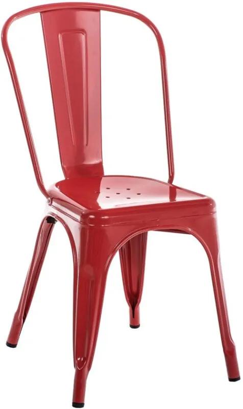 Bezoekersstoel - BENEDIKT - rood