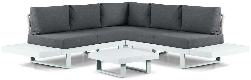 Hoek loungeset 5 personen Aluminium Wit  Lifestyle Garden Furniture Lorenzo