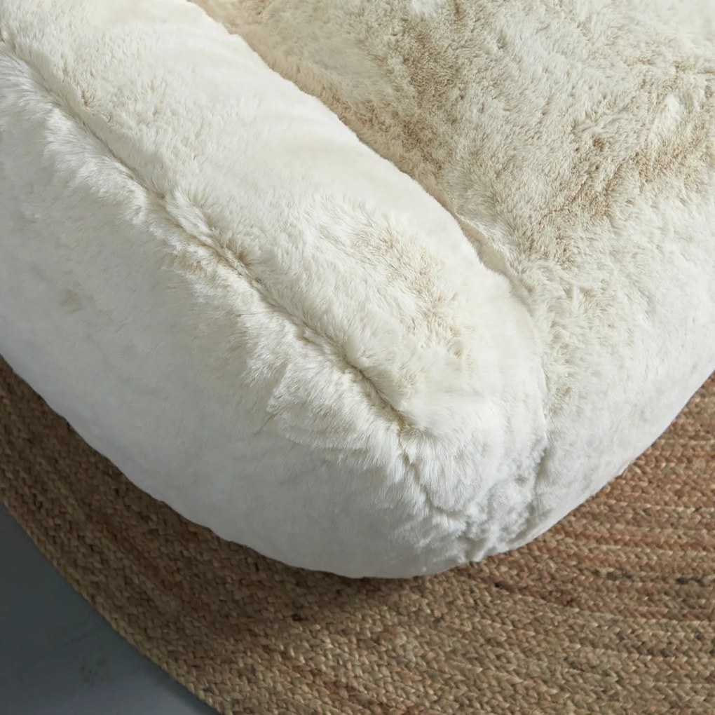 Fluffy Fauteuil Creme Vacht