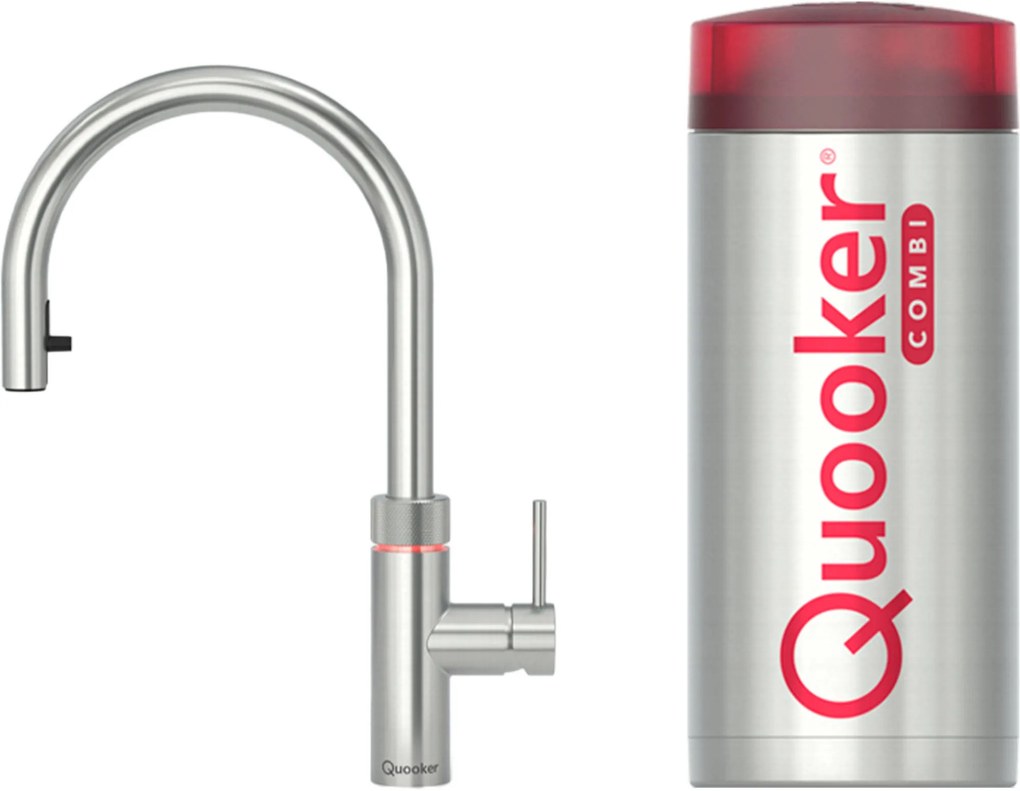 Quooker Flex met COMBI boiler 3-in-1 kokendwaterkraan RVS