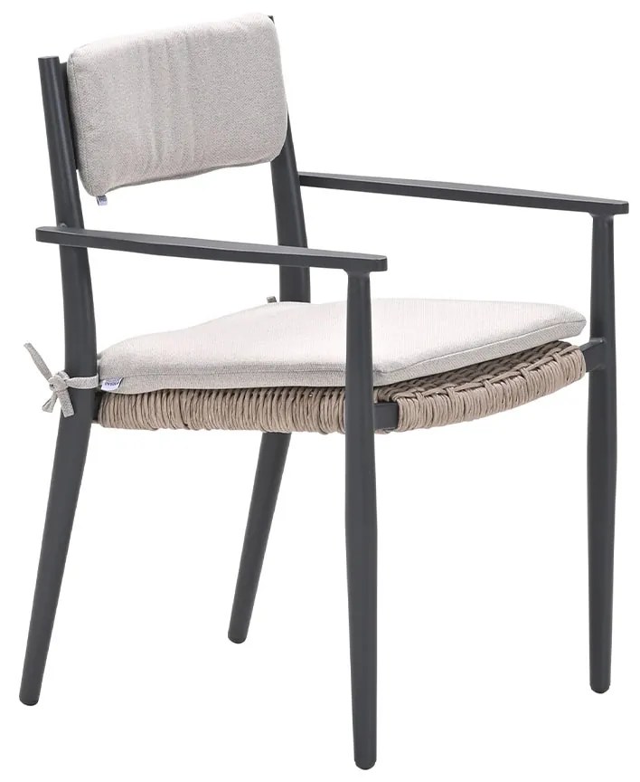 Garden Impressions Lily tuinstoel - donker grijs