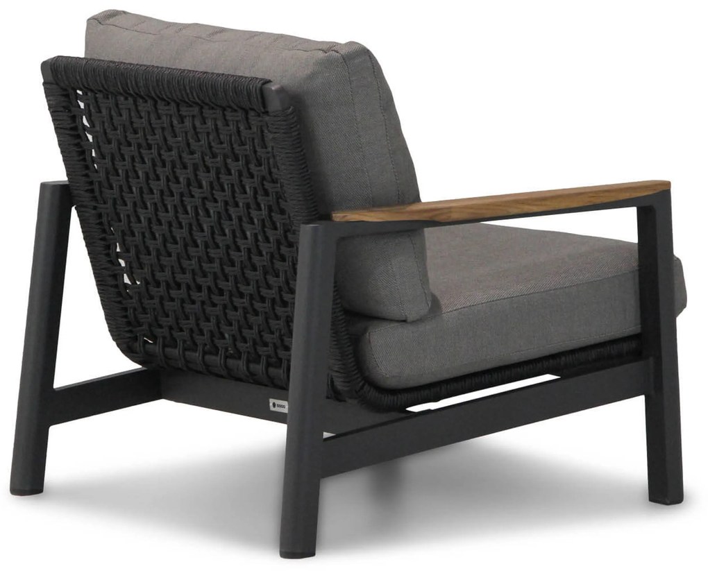 Stoel en Bank Loungeset 5 personen Aluminium/Rope Grijs Coco Ralph/Rimini