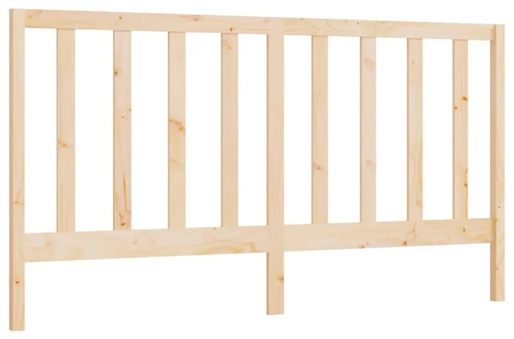 vidaXL Hoofdbord 206x4x100 cm massief grenenhout