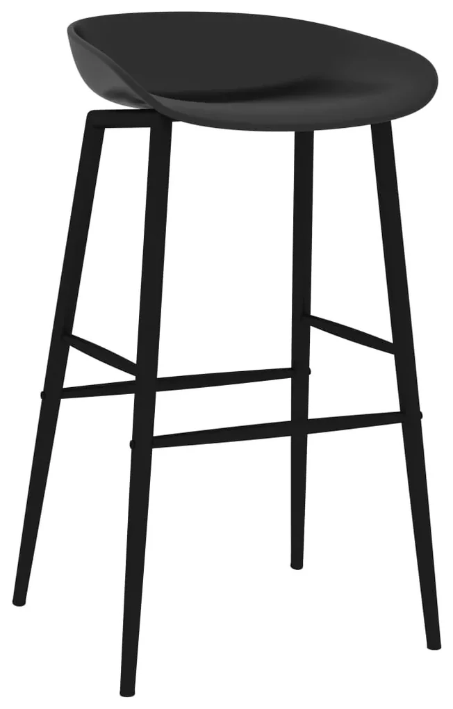 vidaXL Barstoelen 4 st zwart