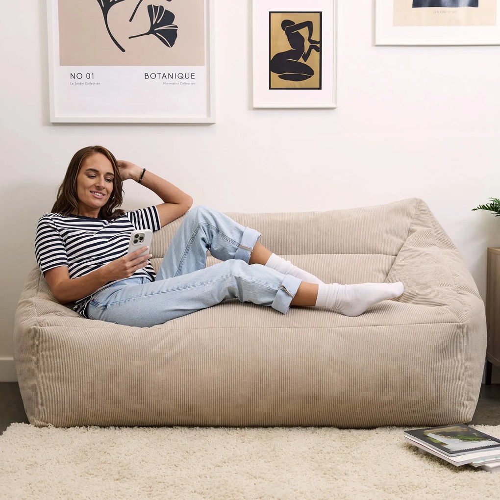 Cecilia Fine Cord Zitzak Bean Bag