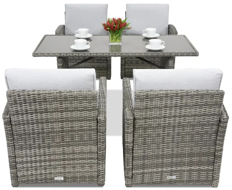 Monaco Premium 4 Garden Point tuinmeubelen grijs