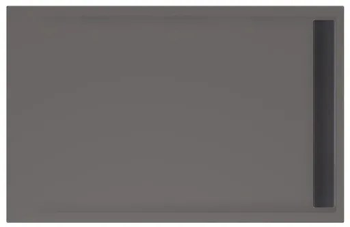 Xenz Easy Tray douchevloer - 140x90x5cm - acryl - zonder gootcover - antraciet 6947-05